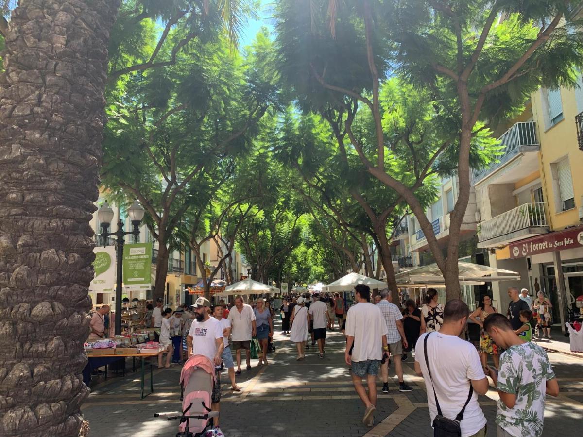 Notaria-Apartamento Y Estudio En Casco Antiguo, Al Lado De Playa, Rambla Y Monasterio, Con Acceso A Terraza Ajardinada ซานต์เฟลิอูเดกีโซลส์ ภายนอก รูปภาพ